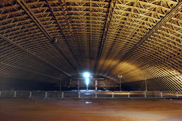 inside a hanger